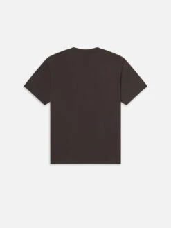 FRAME Brown Back Logo Embroidery – Premium 100% Cotton Standard Fit Crewneck Tee 5 FRAME Brown Back Logo Embroidery – Premium 100% Cotton Standard Fit Crewneck Tee -FRAME Clothing Shop LMTS0393 BRWN B