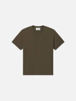 FRAME Logo Tee -- Dark Olive