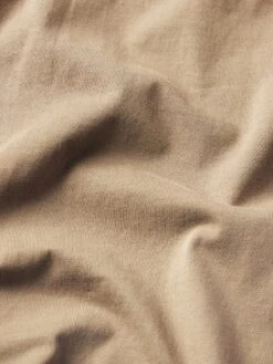 Frame Logo Tee -- Latte Brown 7 Frame Logo Tee -- Latte Brown -FRAME Clothing Shop LMTS0393 LTBR FABRICDETAIL