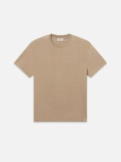 Frame Logo Tee -- Latte Brown