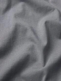 Frame Old Blue Embroidered Logo – Standard Fit Crewneck Cotton Tee -FRAME Clothing Shop LMTS0393 OLBL FABRICDETAIL