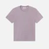 Frame Logo Tee in Old Lavender – Back Embroidered Standard Fit Cotton Crewneck