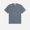 FRAME Logo Tee – Smoky Blue Premium Cotton Crewneck Standard Fit