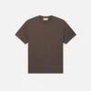Duo Fold Tee in Taupe – Double-Knit Textured Vintage Weight T-Shirt
