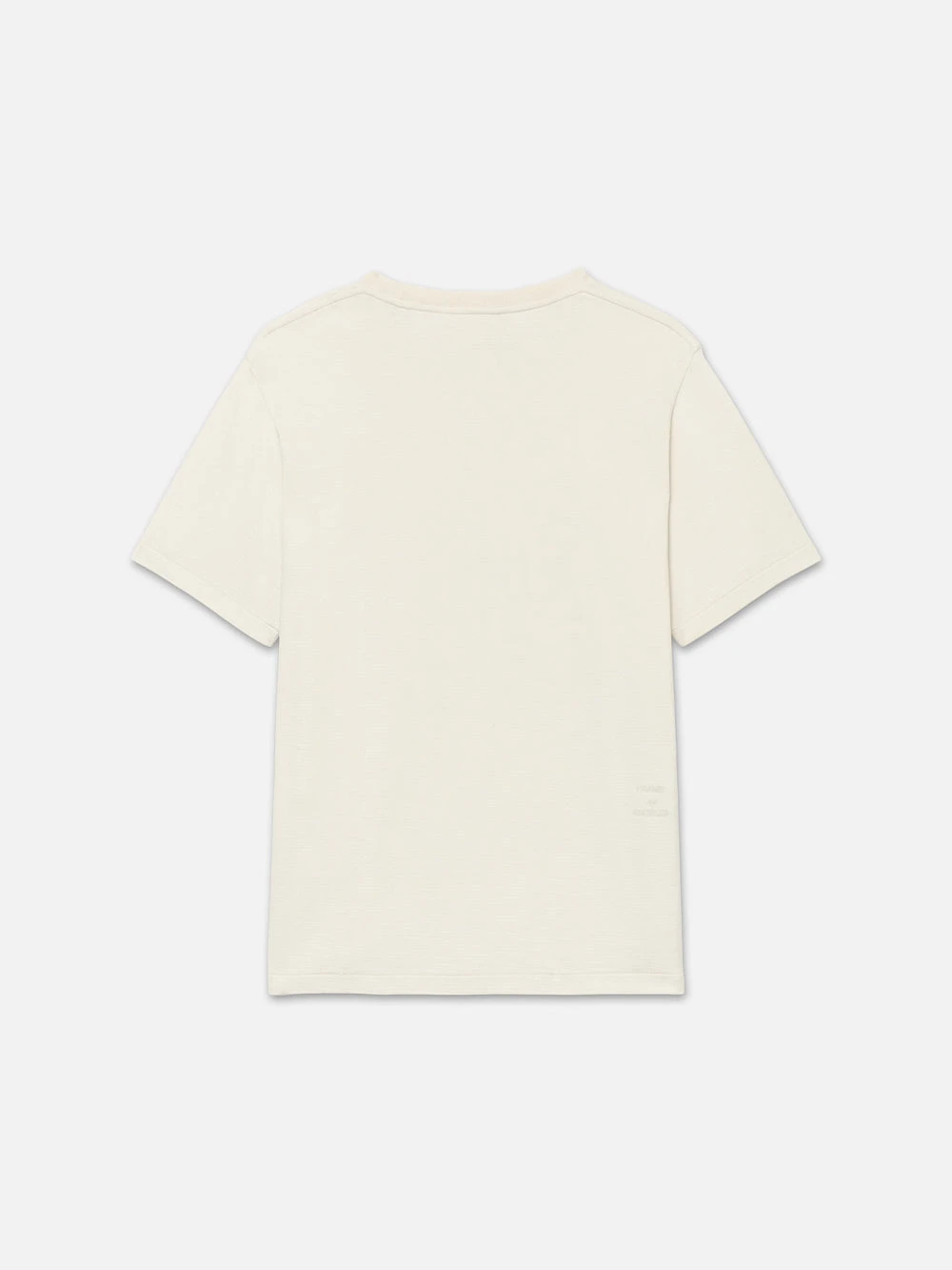 Duo Fold Tee White Sand β Double-Knit Textured Crew Neck Essential 3 Duo Fold Tee White Sand β Double-Knit Textured Crew Neck Essential - Image 3