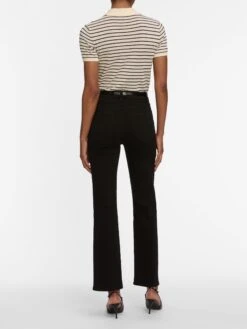 Le Sleek Straight -- Black -FRAME Clothing Shop LSLS244 BLK 2754 jeans back image