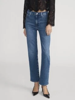 Le Sleek Straight -- Reign 9 Le Sleek Straight -- Reign -FRAME Clothing Shop LSLS464 REIG 0968 jeans front image primary image override