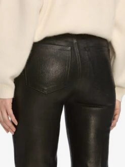 Le Sleek Straight -- Mood Ring Coated -FRAME Clothing Shop LSLS498C MDRC 7964 pants back detail image