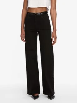 Le Slim Palazzo -- Black -FRAME Clothing Shop LSP498 BLK WF25JTE001 WHT 2816 jeans front image