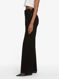 Le Slim Palazzo -- Black -FRAME Clothing Shop LSP498 BLK WF25JTE001 WHT 2832 jeans side angle image