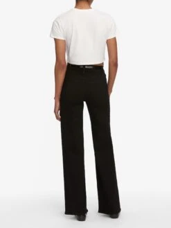 Le Slim Palazzo -- Black -FRAME Clothing Shop LSP498 BLK WF25JTE001 WHT 2858 jeans back image