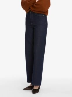 Le Slim Palazzo -- Rinse 10 Le Slim Palazzo -- Rinse -FRAME Clothing Shop LSP814 RINS WF25KSW020 RUST 8470 V2 jeans side angle image