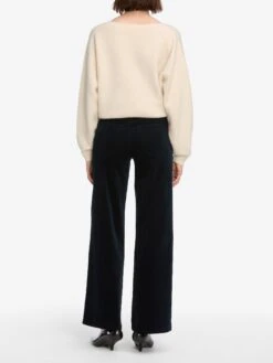 Le Slim Palazzo Corduroy -- Navy -FRAME Clothing Shop LSP820 NAVY 7867 pants back image