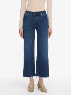 Le Slim Palazzo Crop -- Keepsake Raw Fray -FRAME Clothing Shop LSPCRF814Z KSRF 0949 jeans front image