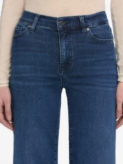 Le Slim Palazzo Crop -- Keepsake Raw Fray -FRAME Clothing Shop LSPCRF814Z KSRF 0962 V2 jeans front detail image