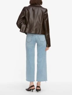 Le Slim Palazzo Crop -- Tribute Raw Fray -FRAME Clothing Shop LSPCRF814Z TBRF 1789 jeans back image