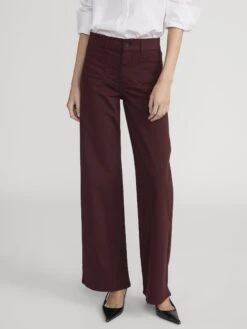 Le Slim Palazzo Modernist Pocket -- Cabernet -FRAME Clothing Shop LSPIP236 CBNT 3264 jeans front image