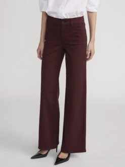 Le Slim Palazzo Modernist Pocket -- Cabernet -FRAME Clothing Shop LSPIP236 CBNT 3287 jeans side angle image