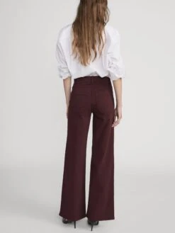 Le Slim Palazzo Modernist Pocket -- Cabernet -FRAME Clothing Shop LSPIP236 CBNT 3307 jeans back image