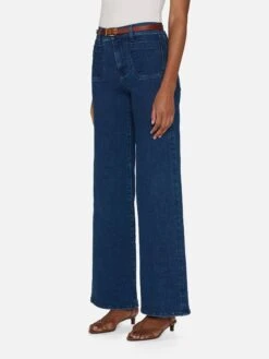 Le Slim Palazzo Modernist Pocket -- Loner -FRAME Clothing Shop LSPIP814 LONR 2651 jeans front angled image