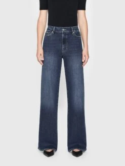 Le Slim Palazzo Long -- Lupine 9 Le Slim Palazzo Long -- Lupine -FRAME Clothing Shop LSPLRA865 LUPI 4707 jeans front image primary image override