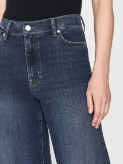 Le Slim Palazzo Long -- Lupine 12 Le Slim Palazzo Long -- Lupine -FRAME Clothing Shop LSPLRA865 LUPI 4741 jeans front detail image