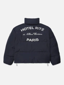 Ritz Women's Puffer -- Navy -FRAME Clothing Shop LWOT0898 NAVY BACK 1142 puffer back packshot image