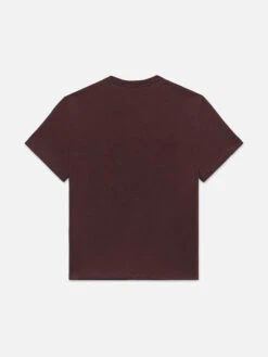 Ritz Women's Tee -- Bordeaux -FRAME Clothing Shop LWTS1959 BORD BACK 0512 t shirt back packshot image