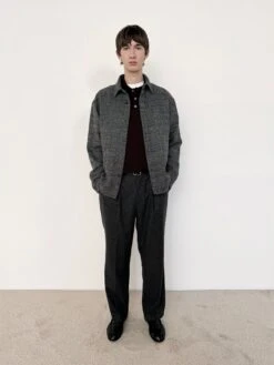 Tweed Overshirt -- Grey Melange 7 Tweed Overshirt -- Grey Melange -FRAME Clothing Shop Look 10A shirt lookbook image
