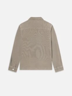 Canvas Chore Coat in Vintage Khaki – Rugged Cotton Canvas Utility Jacket 5 Canvas Chore Coat in Vintage Khaki – Rugged Cotton Canvas Utility Jacket -FRAME Clothing Shop M003WJA601 VIKH B coat back packshot image