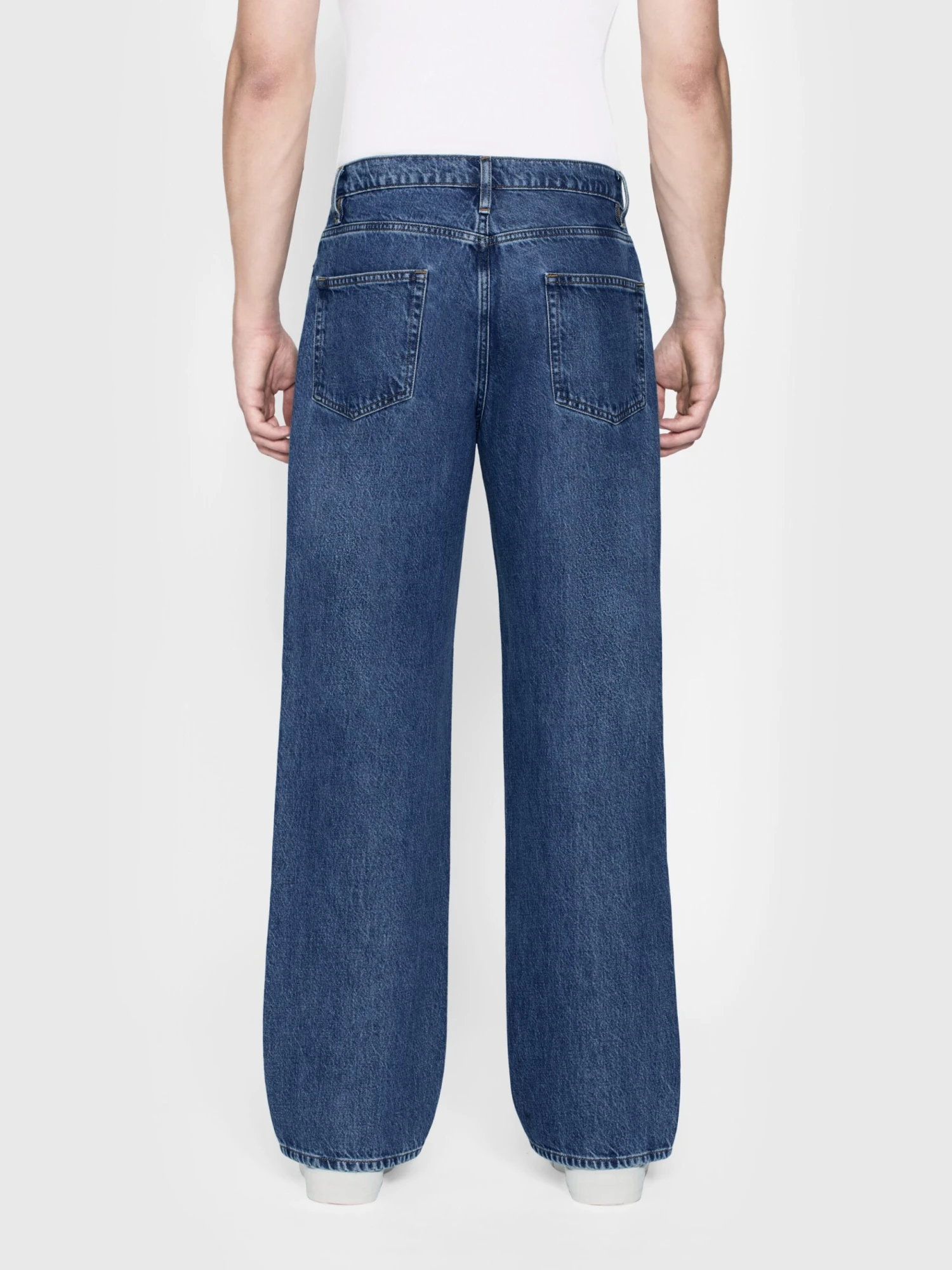 Bonair Light Wash Baggy Wide-Leg Jeans – Sustainable Rigid Denim for Men 6 Bonair Light Wash Baggy Wide-Leg Jeans – Sustainable Rigid Denim for Men - Image 6