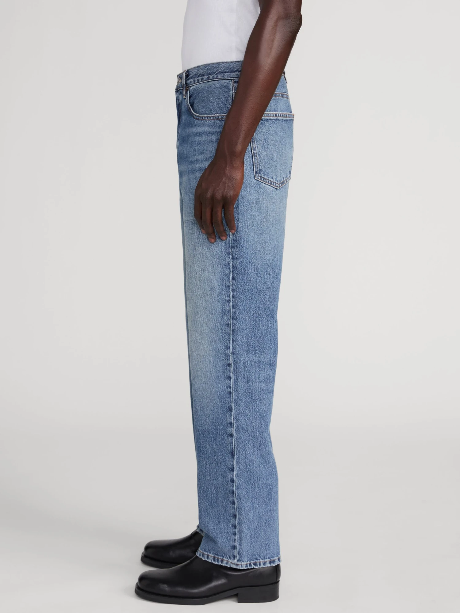 Collegiate Blue Relaxed Straight Leg Jean – Sustainable Regenerative Cotton Denim 4 Collegiate Blue Relaxed Straight Leg Jean – Sustainable Regenerative Cotton Denim - Image 4