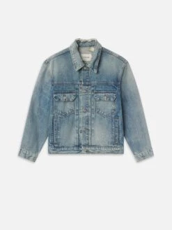 Vintage Wash Denim Jacket -- Shortstop