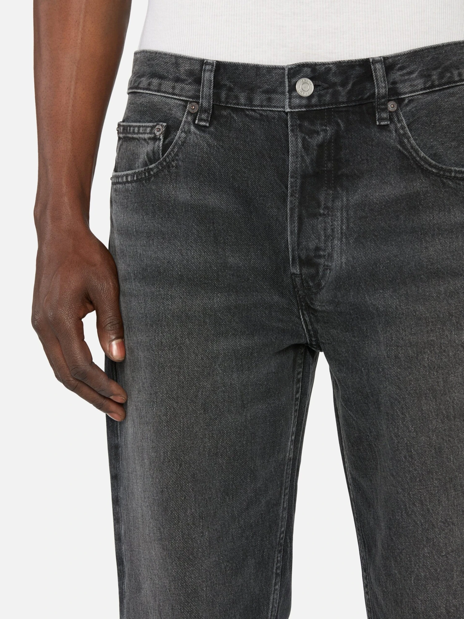 Brentwood Relaxed Wide Leg Jean in Dark Grey Wash β Recycled Cotton Denim 4 Brentwood Relaxed Wide Leg Jean in Dark Grey Wash β Recycled Cotton Denim - Image 4