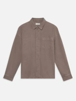 Modern Mauve Relaxed Fit Structured Shacket β Soft-Washed Menβs Shirt Jacket