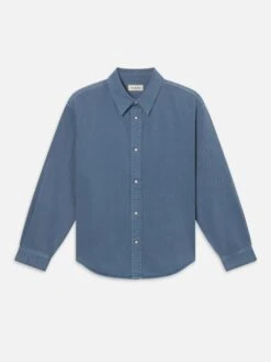 Classic Cotton Shirt -- Slate Blue