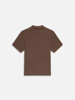 Jacquard Polo -- Soft Mocha -FRAME Clothing Shop ME24JSH005 SFTM B