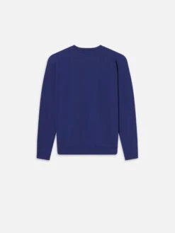 Vintage Wash Sweatshirt -- Reflex Blue Washed 5 Vintage Wash Sweatshirt -- Reflex Blue Washed -FRAME Clothing Shop ME25JSS001 RBWS B sweater back packshot image