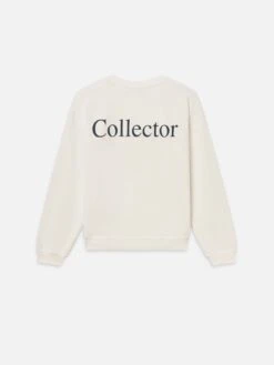 Sotheby's Cream Relaxed Fit Crewneck Sweatshirt – V-Stitch Heavyweight Cotton Unisex Top -FRAME Clothing Shop ME25JSS002 CREA B sweater back packshot image