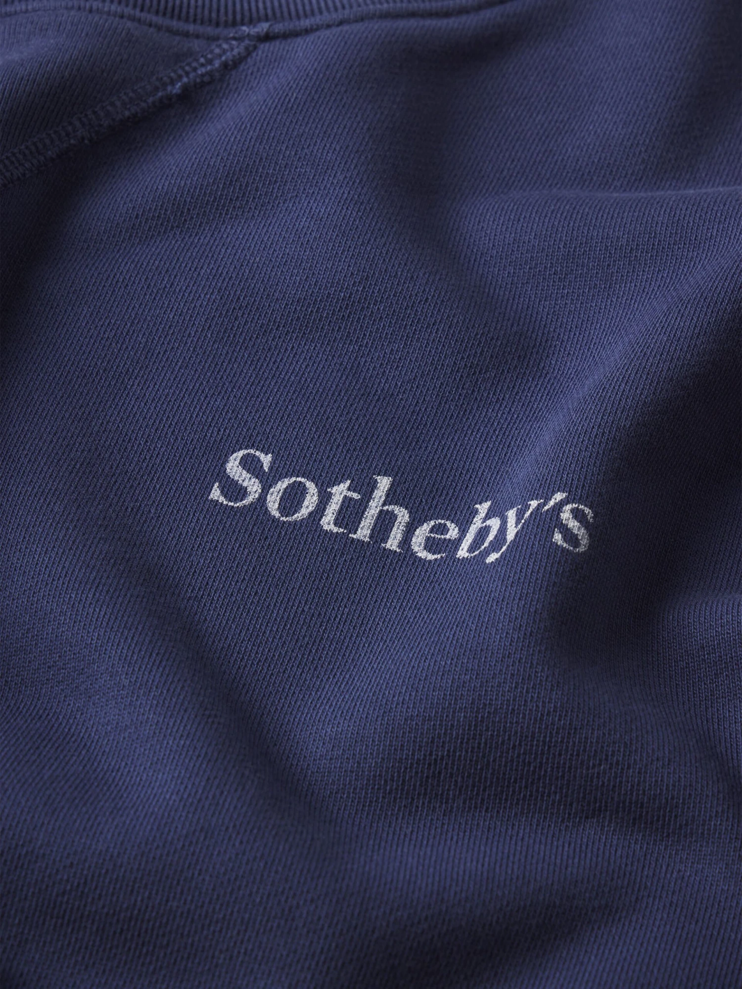 Sotheby's Navy Blue Heavyweight Cotton Logo – V-Stitch Relaxed Fit Crewneck Sweatshirt 3 Sotheby's Navy Blue Heavyweight Cotton Logo – V-Stitch Relaxed Fit Crewneck Sweatshirt - Image 3
