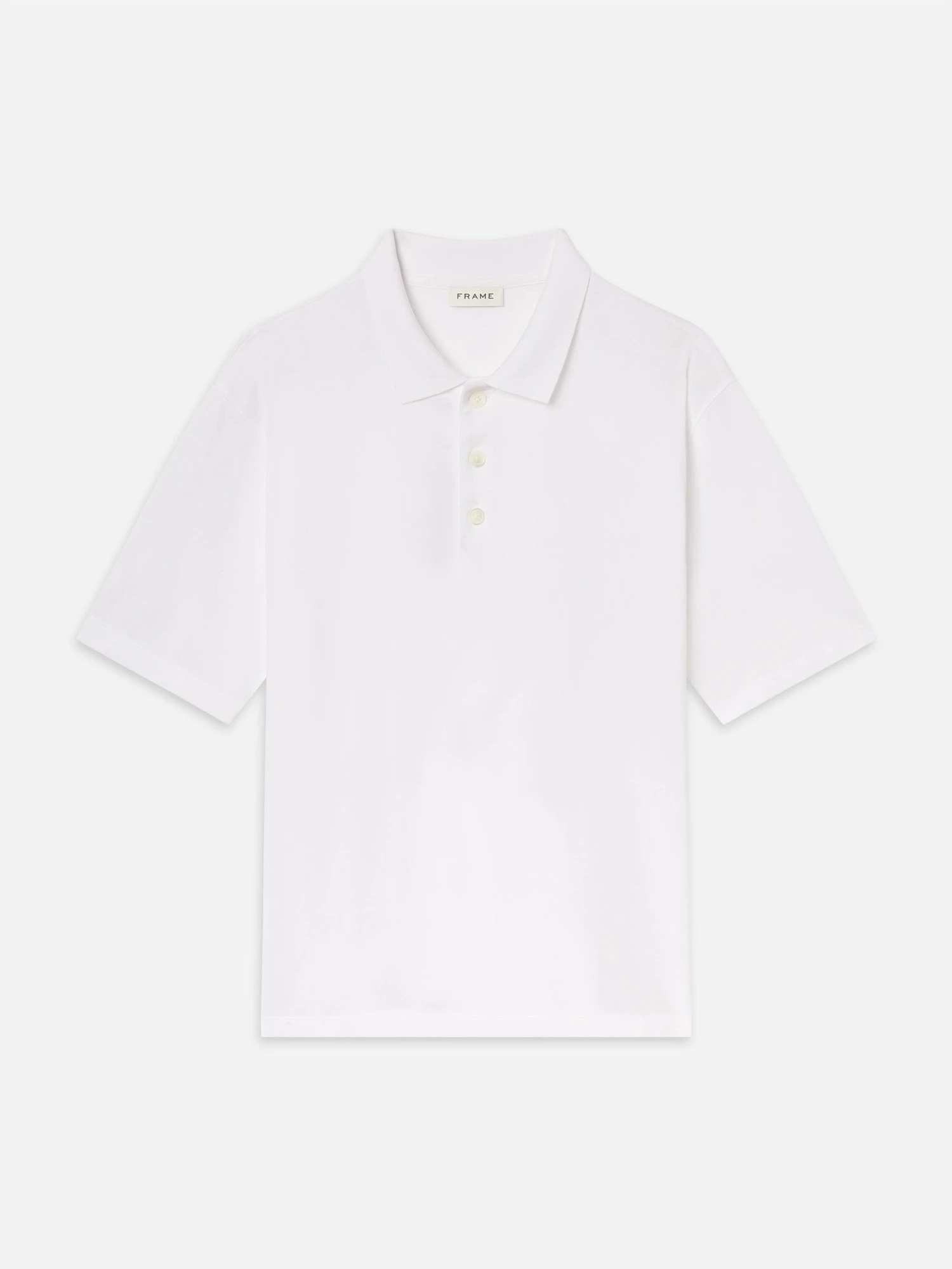 Light Pique Polo in White – Premium Breathable Cotton Short Sleeve Essential 1 Light Pique Polo in White – Premium Breathable Cotton Short Sleeve Essential