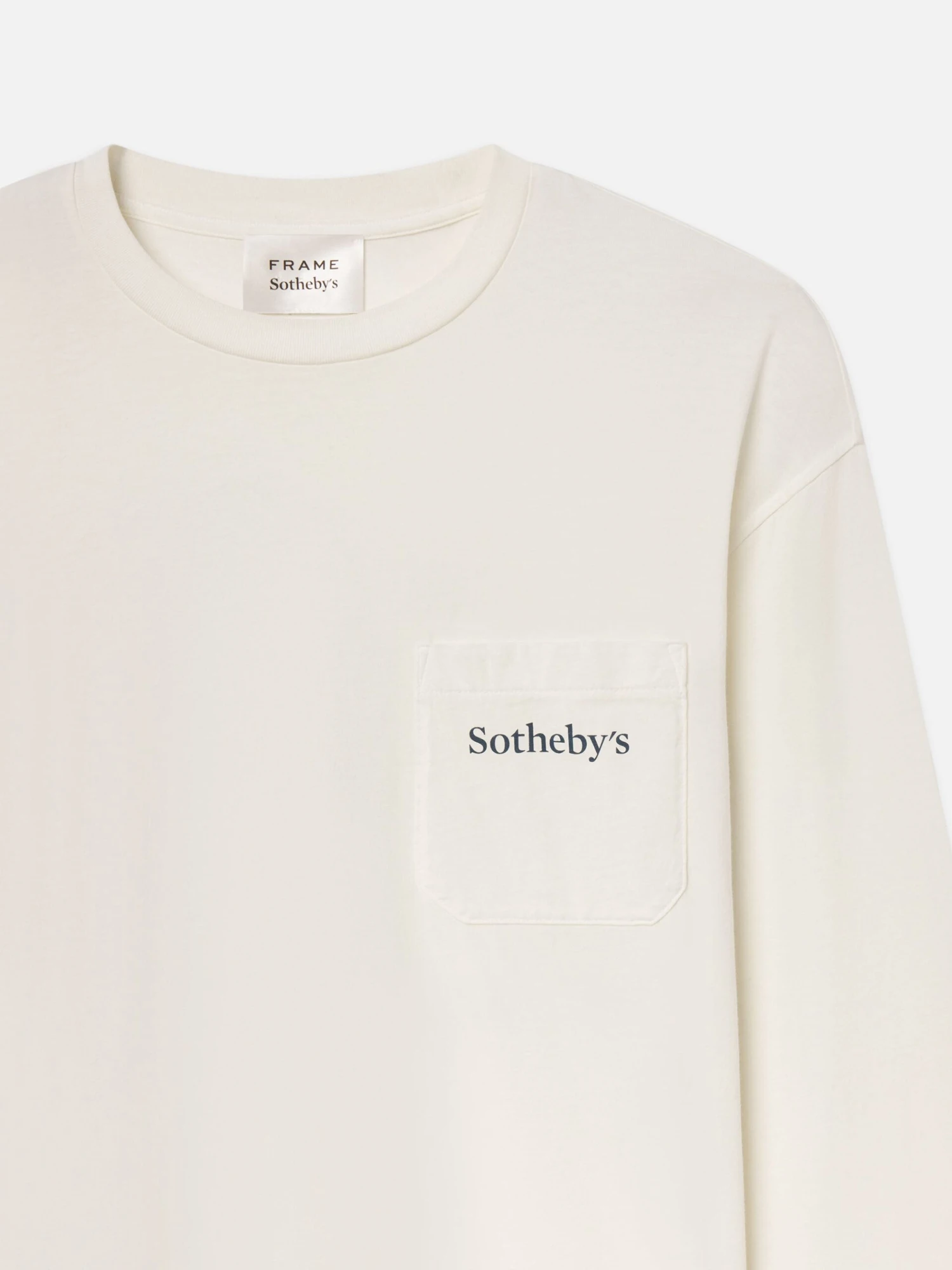 Sotheby's Unisex Long Sleeve Tee -- White 3 Sotheby's Unisex Long Sleeve Tee -- White - Image 3