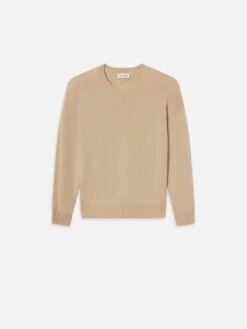 Men's Light Weight 100% Cashmere Crewneck Sweater – Summer Beige
