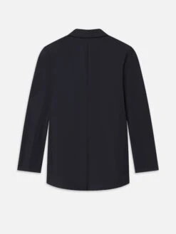 Sotheby's Classic Navy Wool-Mohair - Gavel-Print Lining Double-Breasted Peak Lapel Blazer -FRAME Clothing Shop ME25WBZ010 NAVY B blazer back packshot image