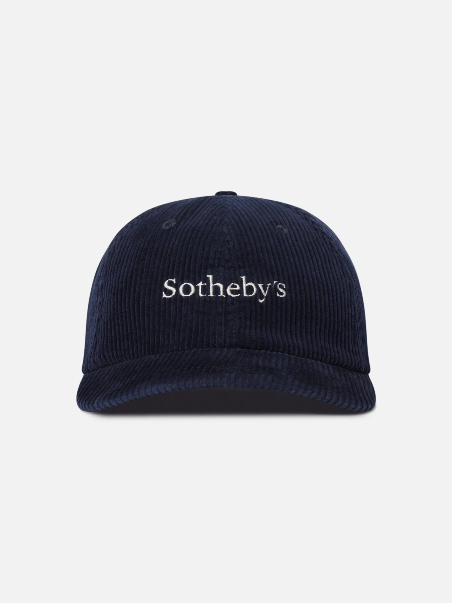 Sotheby's Navy Blue Corduroy – White Embroidered Logo Adjustable Strapback Dad Hat 1 Sotheby's Navy Blue Corduroy – White Embroidered Logo Adjustable Strapback Dad Hat