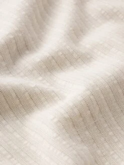 Men's Jacquard Cotton Short Sleeve Shirt in White Sand – Breathable Textured Summer Button-Down -FRAME Clothing Shop ME25WSH008 WTSD FABRICDETAIL shirt texture detail image