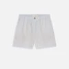 Men's Blue Pinstripe Tailored Shorts – Pleated Resort Style Summer Bottoms