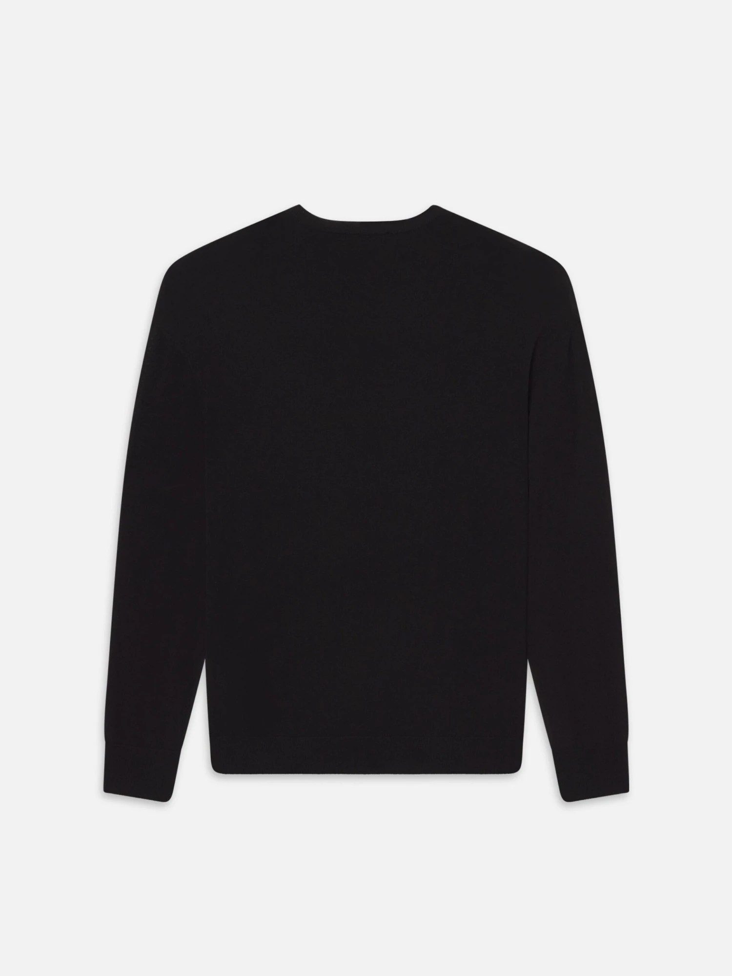 Superfine Merino-Cashmere Black Crewneck Sweater – Lightweight Luxe Knit 3 Superfine Merino-Cashmere Black Crewneck Sweater – Lightweight Luxe Knit - Image 3