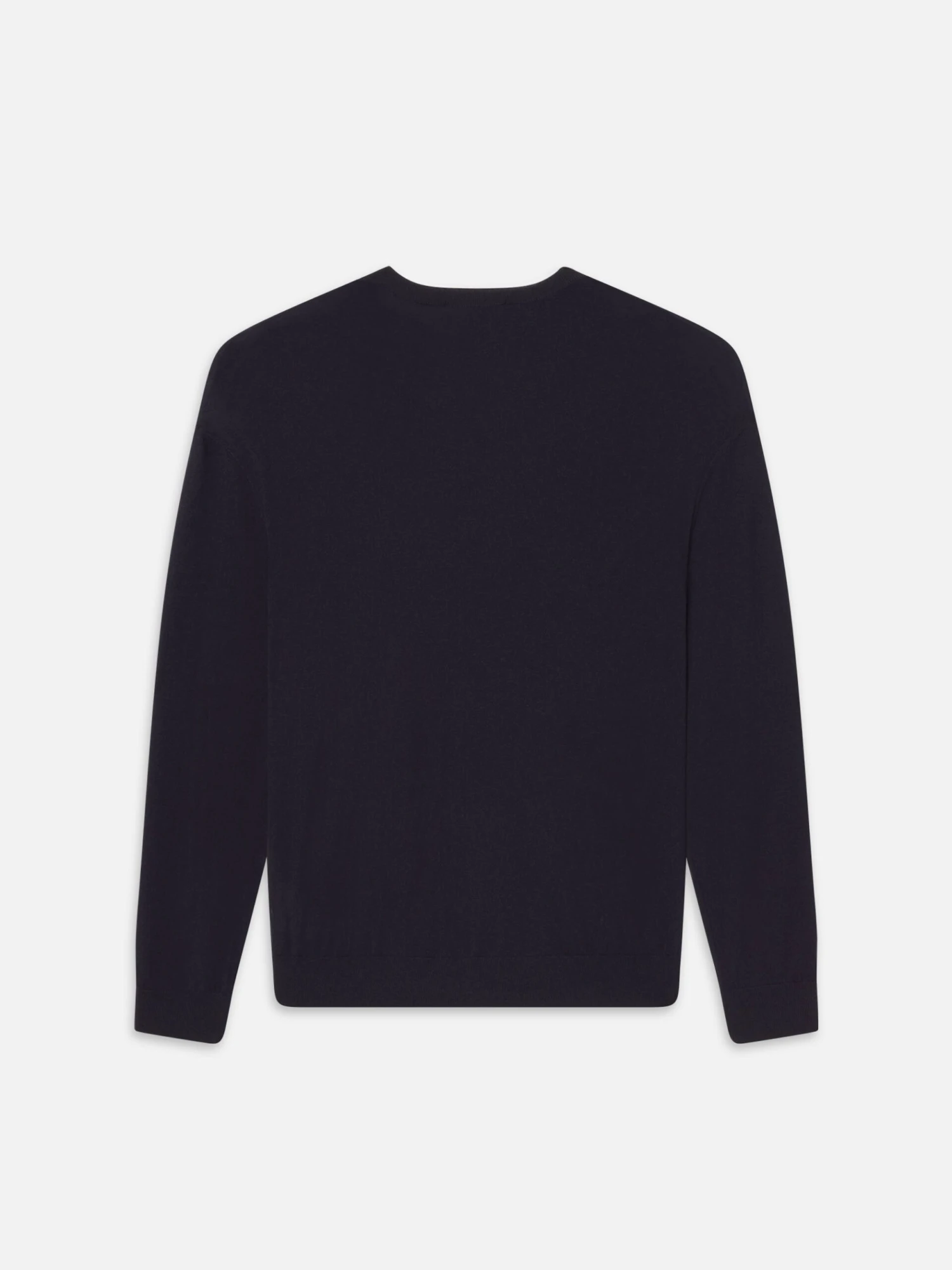 Superfine Crewneck Sweater in Dark Navy – Luxe Merino-Cashmere Blend Knit 3 Superfine Crewneck Sweater in Dark Navy – Luxe Merino-Cashmere Blend Knit - Image 3