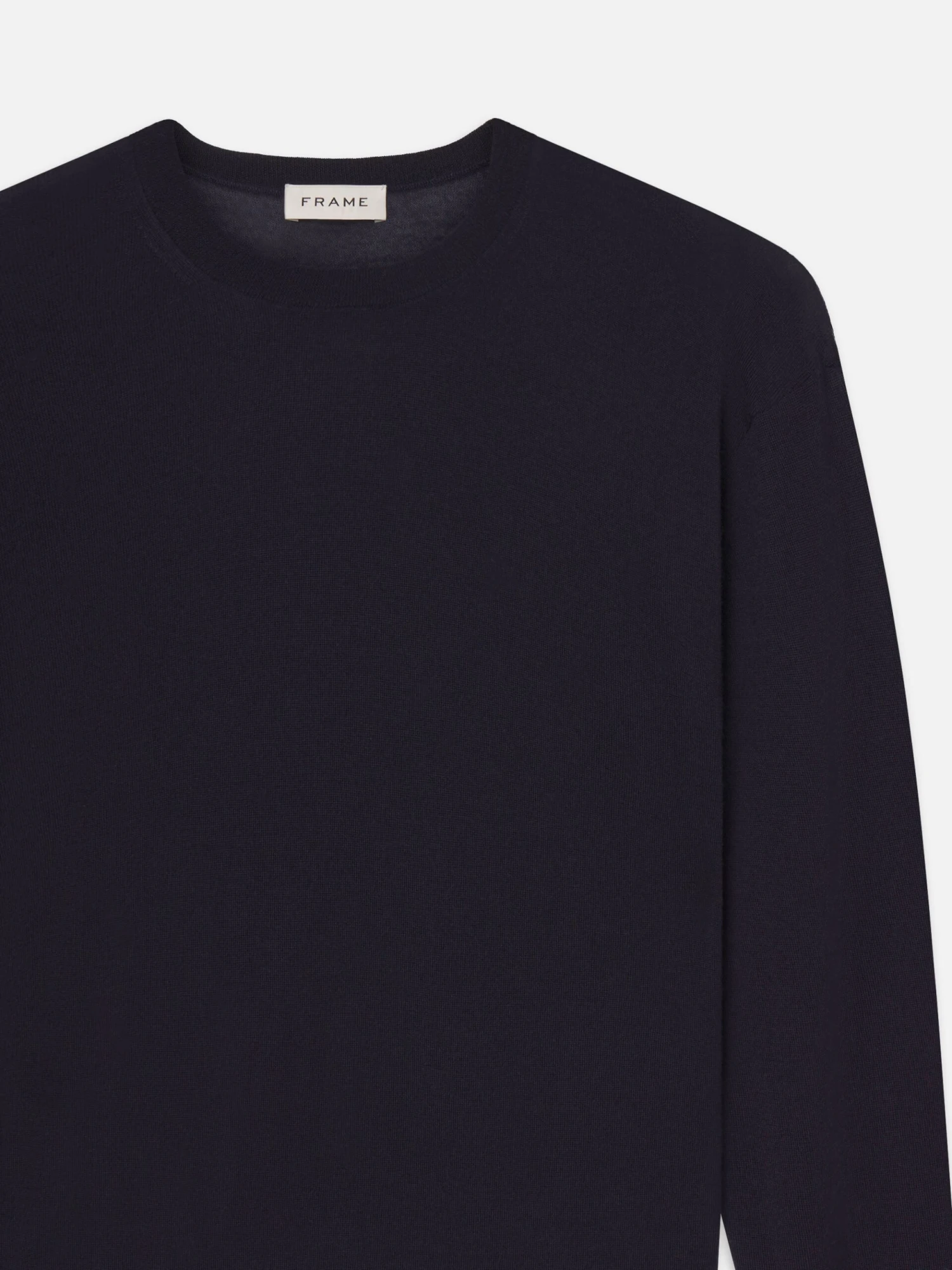 Superfine Crewneck Sweater in Dark Navy – Luxe Merino-Cashmere Blend Knit 2 Superfine Crewneck Sweater in Dark Navy – Luxe Merino-Cashmere Blend Knit - Image 2